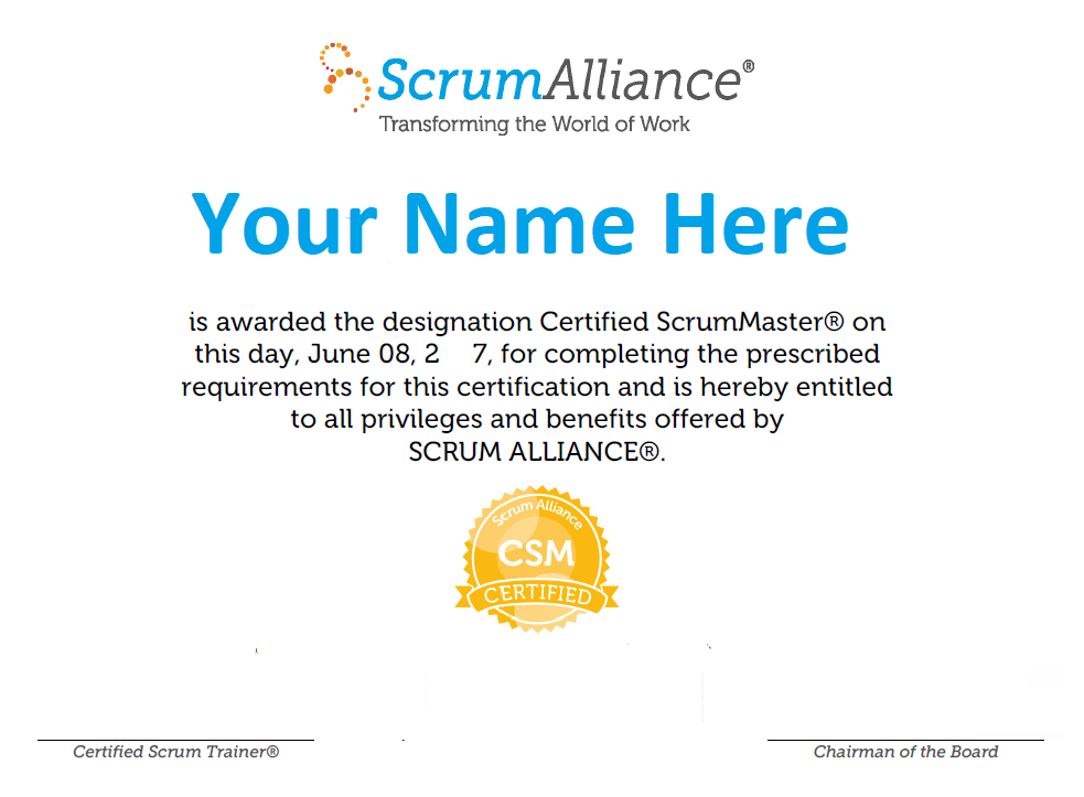 CSMcertificate